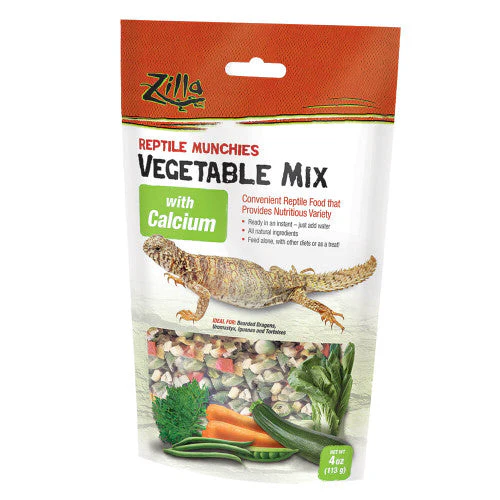 Zilla Reptile Munchies Vegetable Mix with Calcium 4 Ounces - Image 2