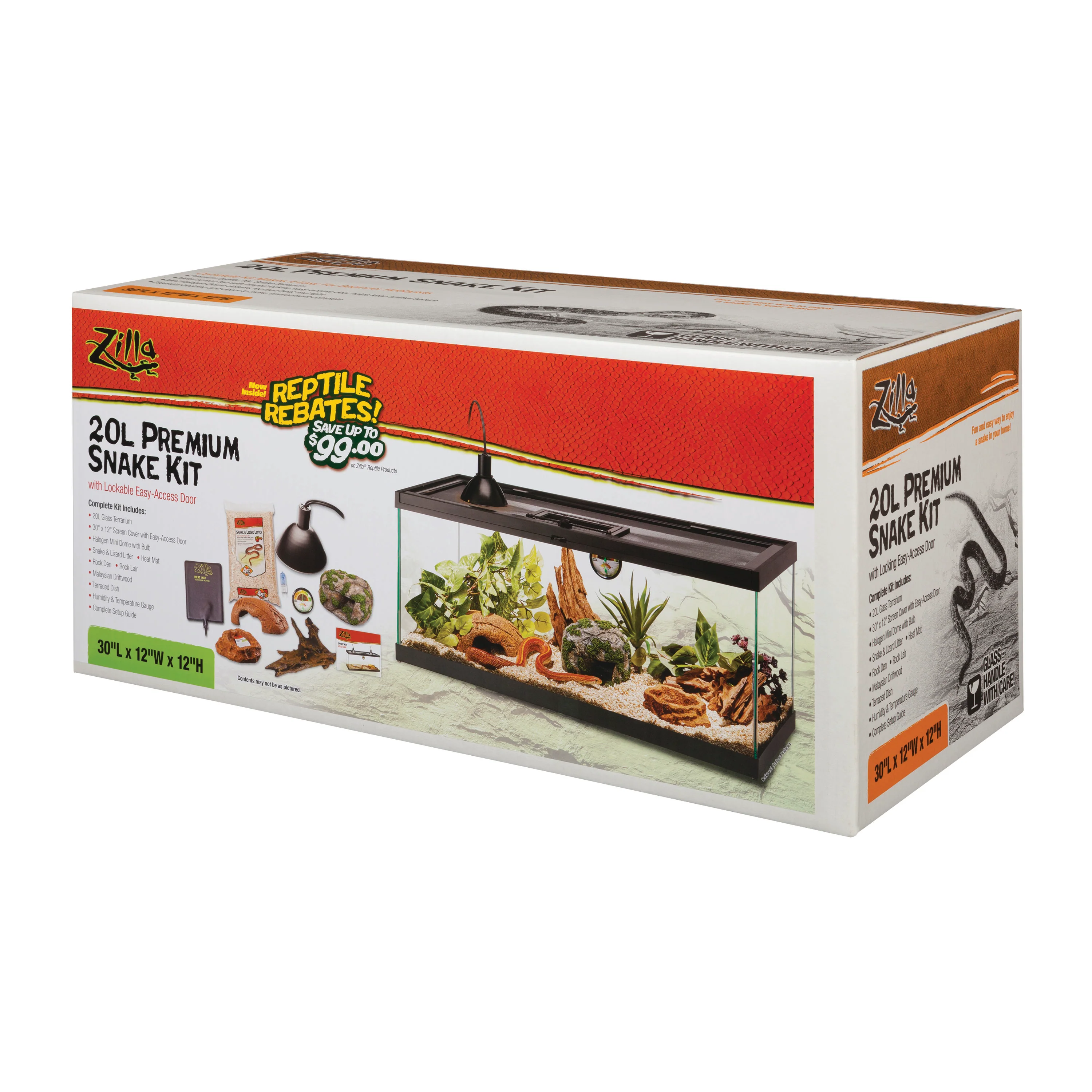 Zilla Snake Premium Terrarium Kit 20 l