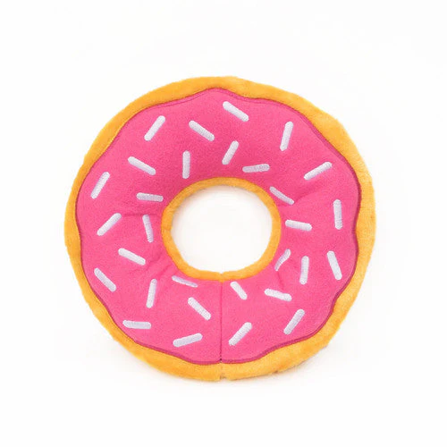 ZippyPaws Donutz Dog Toy Strawberry Jumbo XL - Image 2