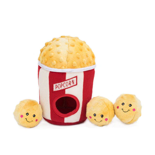 ZippyPaws Zippy Burrow Dog Toy Popcorn Bucket MD - Image 2