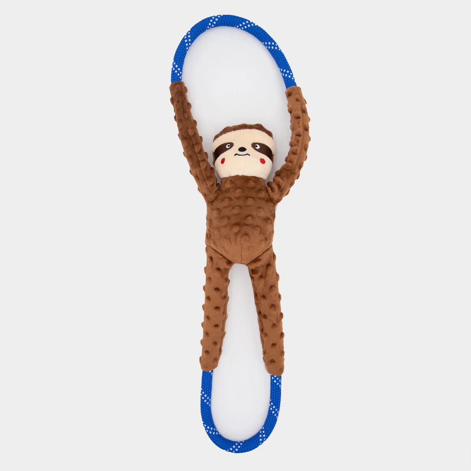 ZippyPaws RopeTugz Dog Toy Sloth Brown Large
