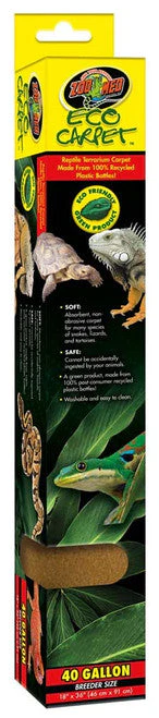 Zoo Med Eco Carpet Reptile Terrarium Carpet Tan 40 Gallon, Breeder Size, 18 Inches X 36 Inches - Image 2