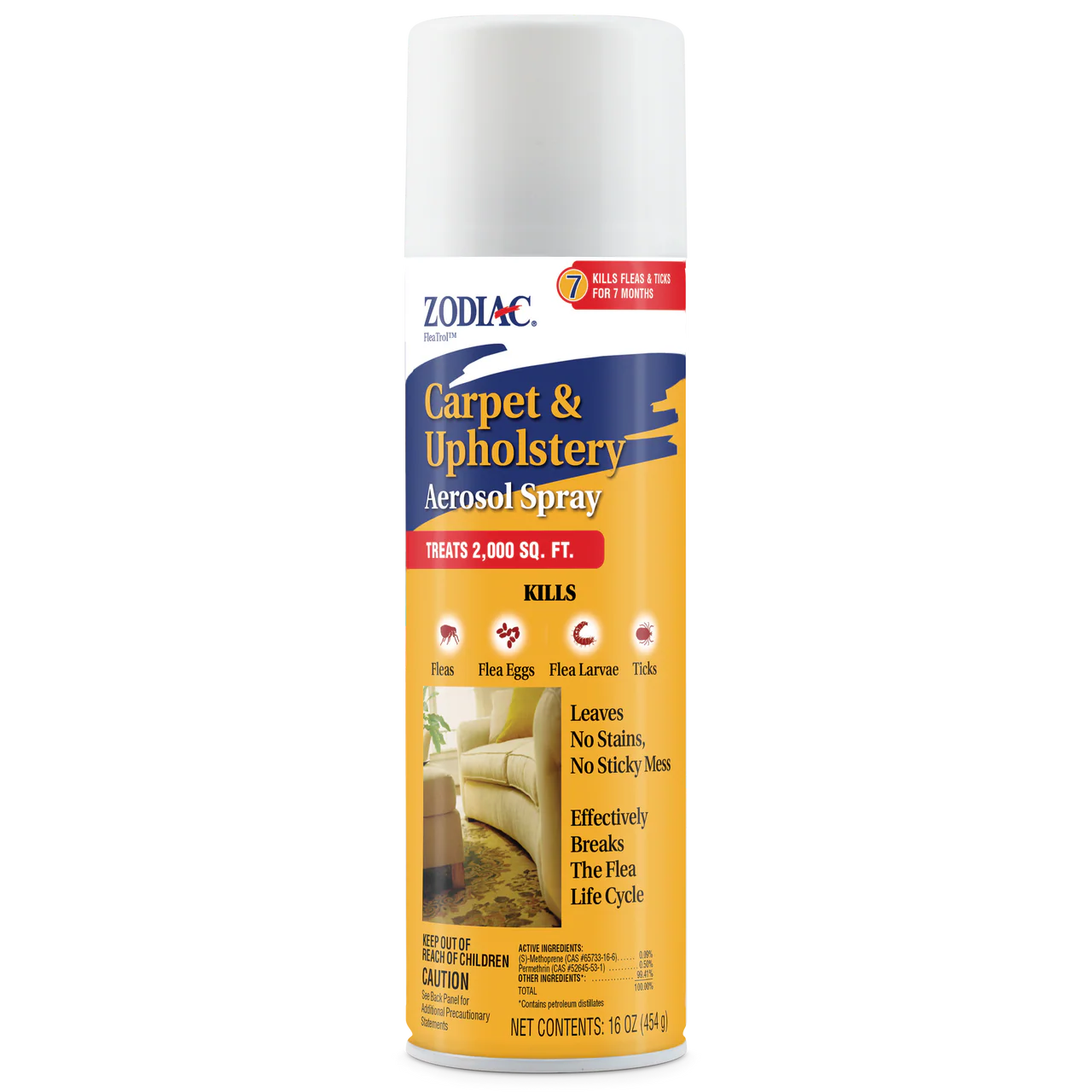 Zodiac Carpet and Upholstery Aerosol Spray 16 ounces
