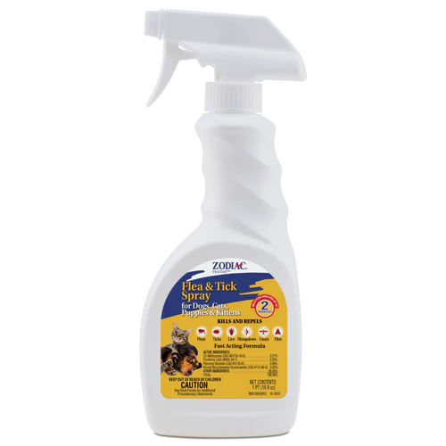 Zodiac Flea & Tick Spray for Dogs, Cats, Puppies & Kittens 16 fluid ounces - Image 2