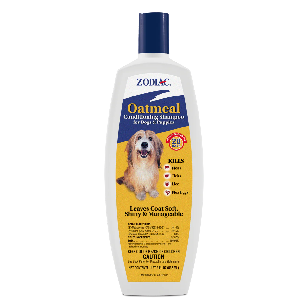 Zodiac Oatmeal Conditioning Shampoo for Dogs & Puppies 18 ounces