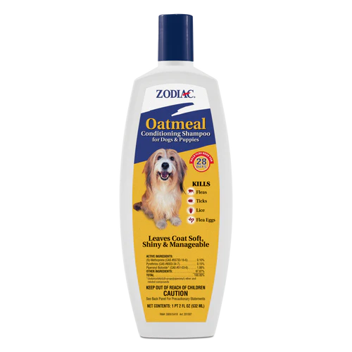 Zodiac Oatmeal Conditioning Shampoo for Dogs & Puppies 18 ounces - Image 2