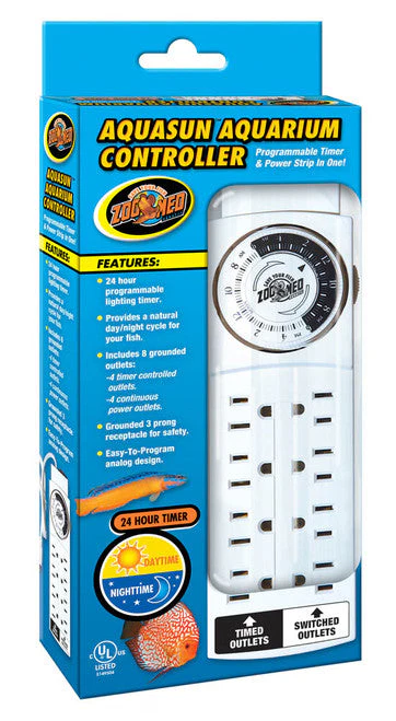 Zoo Med AquaSun Aquarium Controller Timer and Power Strip White - Image 2