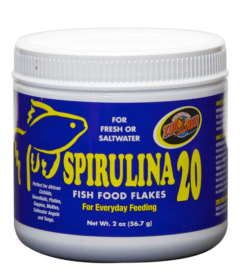 Zoo Med Spirulina 20 Flakes Fish Food 2 oz - Image 2