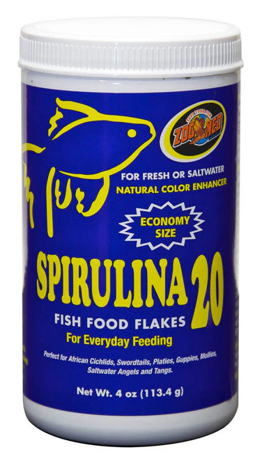 Zoo Med Spirulina 20 Flakes Fish Food 4 oz - Image 2
