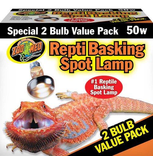 Zoo Med Repti Basking Spot Lamp 50 Watt 2 Pack - Image 2