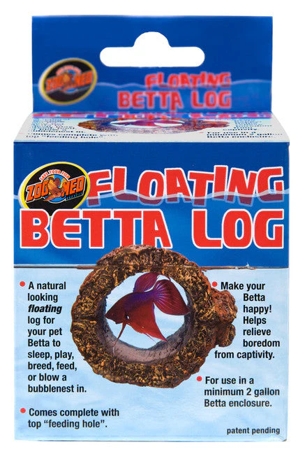 Zoo Med Floating Betta Log Aquarium Ornament Brown - Image 2