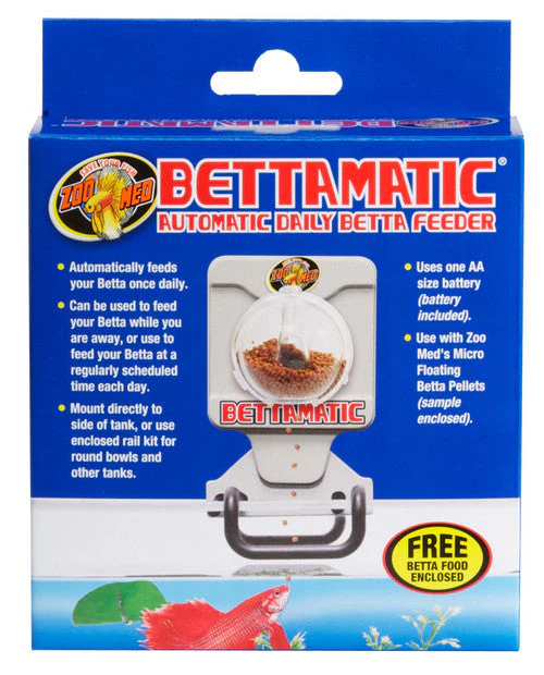 Zoo Med Bettamatic Automatic Daily Betta Fish Food Feeder White - Image 2
