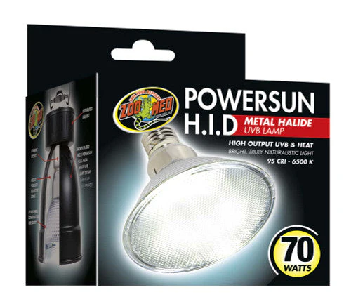 Zoo Med PowerSun H.I.D. Metal Halide UVB Lamp Silver - Image 2
