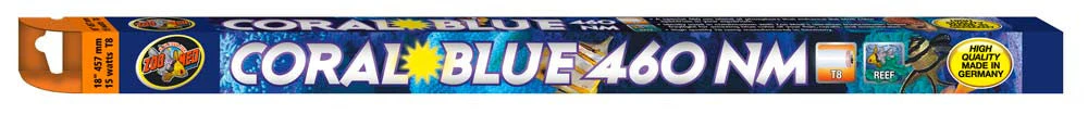 Zoo Med Coral Blue 460 NM T8 Lamp Blue 18 in(D)
