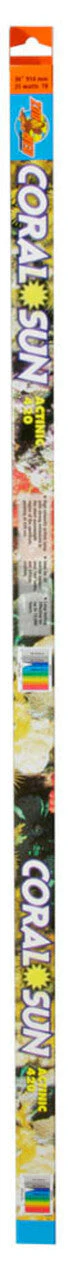 Zoo Med Coral Sun Actinic 420 T8 Lamp Blue 36 in (DD)