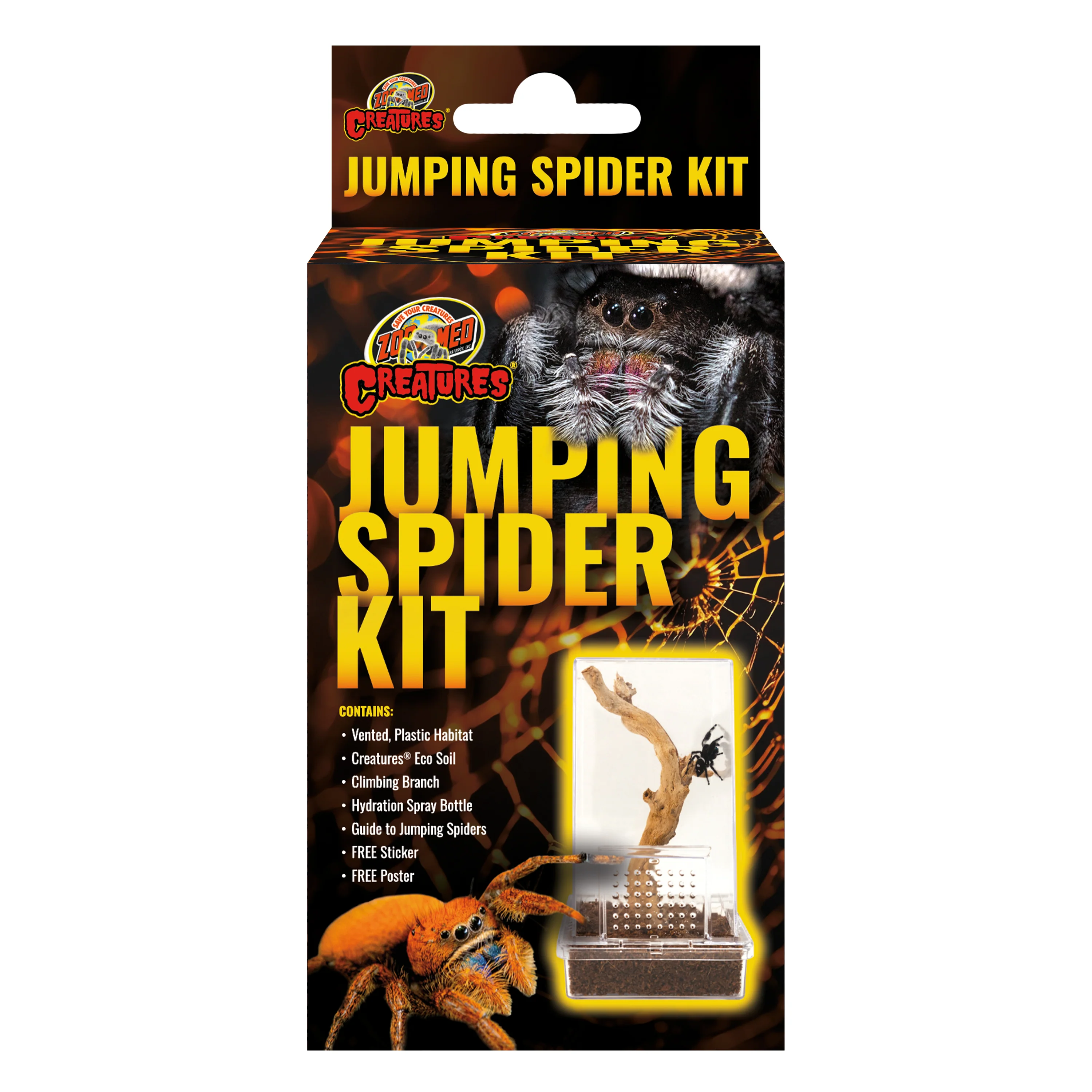 Zoo Med Creatures Jumping Spider Kit 3Inx3Inx6 in