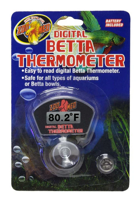 Zoo Med Digital Betta Aquarium Thermometer Black - Image 2