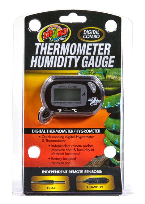 Zoo Med Digital Combo Thermometer Humidity Gauge Black - Image 2