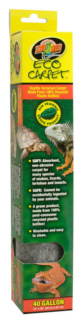 Zoo Med Eco Carpet Reptile Terrarium Carpet Grey 40 Gallon, 15Inches X 36Inches - Image 2