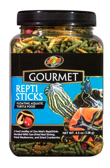 Zoo Med Gourmet Reptisticks Floating Aquatic Turtle Dry Food 4.5 oz - Image 2
