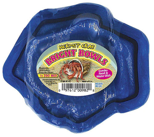 Zoo Med Hermit Crab Bright Bowl Neon Blue - Image 2
