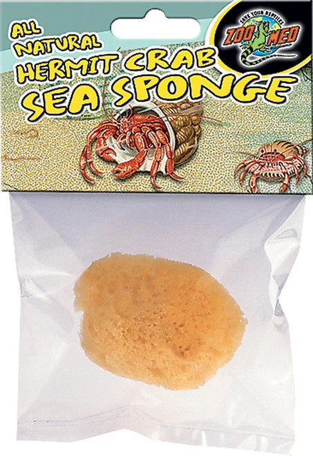 Zoo Med All Natural Hermit Crab Sea Sponge Yellow 1 Count - Image 2
