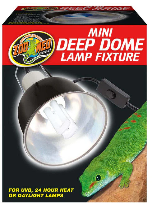 Zoo Med Mini Deep Dome Lamp Fixture Black 5.5 in Mini - Image 2
