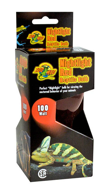 Zoo Med Nightlight Red Reptile Bulb Red 100 Watt - Image 2