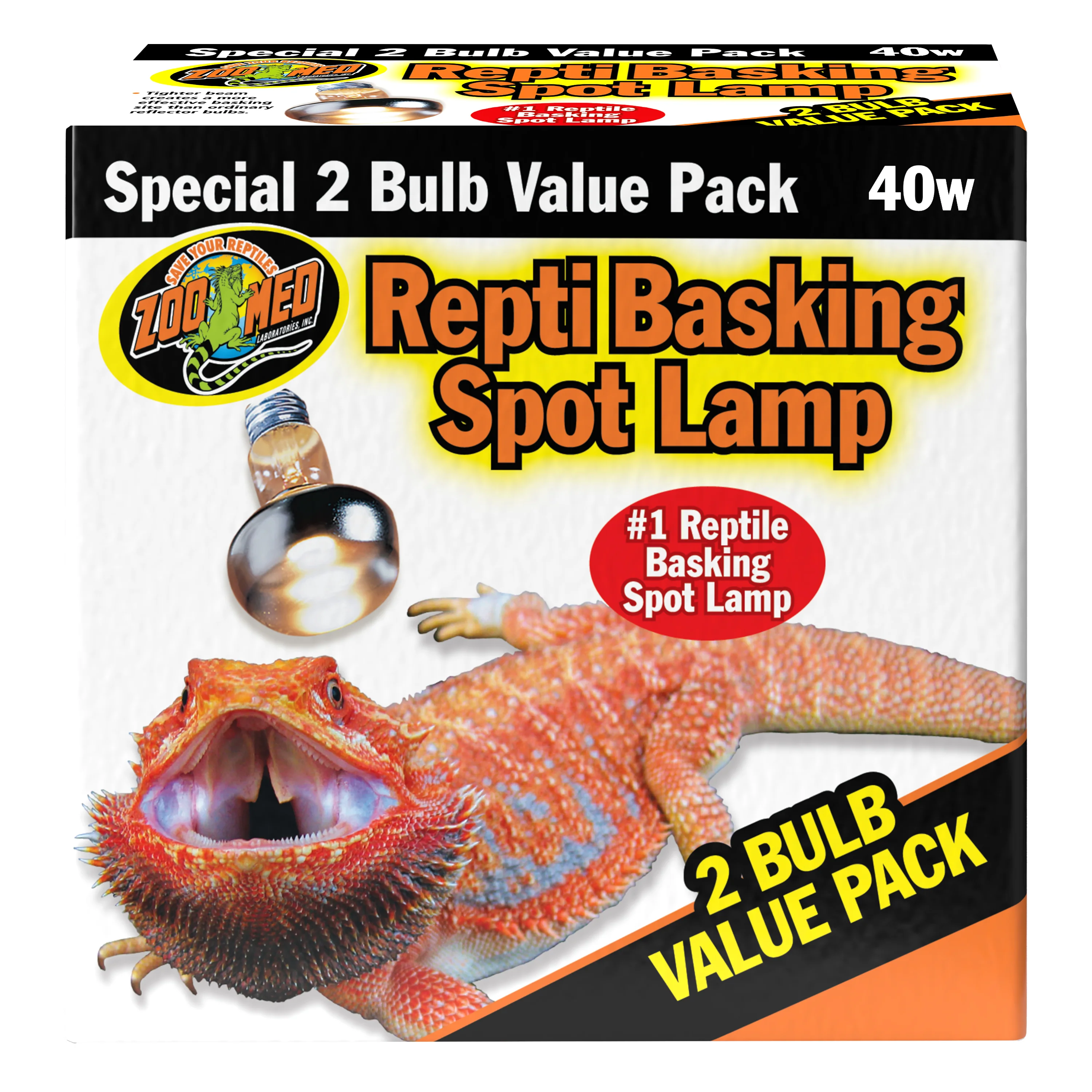Zoo Med Repti Basking Spot Lamp 40 W, 2 pk