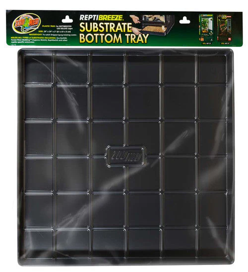 Zoo Med ReptiBreeze Substrate Bottom Tray Black 24 in x 24 in - Image 2