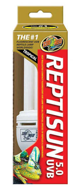 Zoo Med ReptiSun 5.0 UVB Tropical Compact Fluorescent Lamp Regular White 26 Watt - Image 2