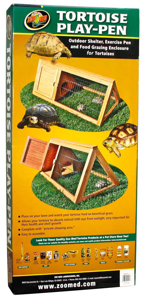Zoo Med Tortoise Play Pen Brown 39.5 in x 19 in