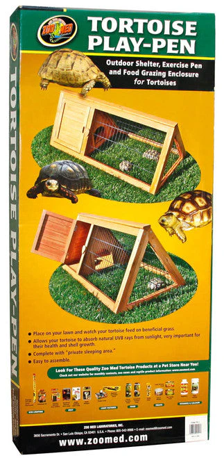 Zoo Med Tortoise Play Pen Brown 39.5 in x 19 in - Image 2