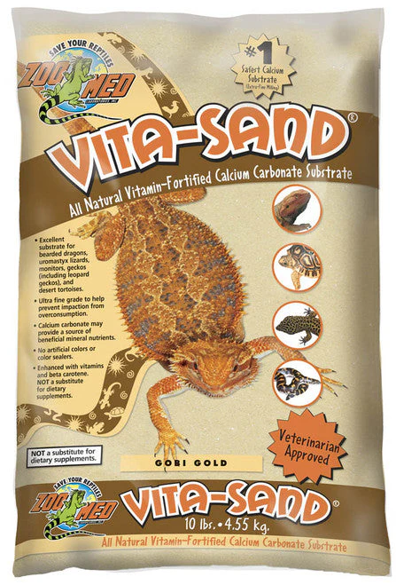 Zoo Med Vita-Sand Substrate Gold 10 lb - Image 2
