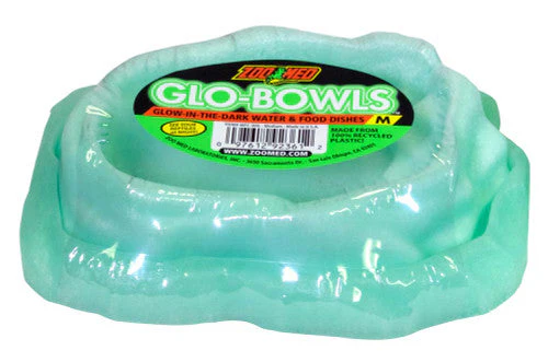 Zoo Med Glo-Bowl Glow in the Dark Combo Bowl Green MD - Image 2