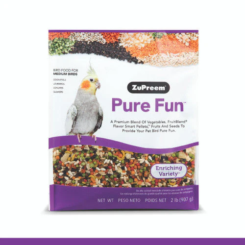 ZuPreem Pure Fun Bird Food Medium Birds 2 lb - Image 2