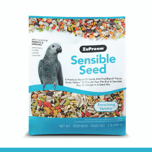 ZuPreem Sensible Seed Bird Food Parrots & Conures 2 lb - Image 2