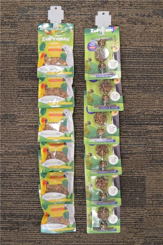 ZuPreem Healthy Bites and Grazing Snack Bird Treats Clip Strip 12Pc