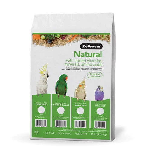 ZuPreem Natural Bird Food Cockatiels 20 lb - Image 2