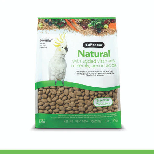 ZuPreem Natural Bird Food Large Parrots 3 lb - Image 2