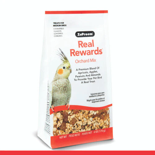 ZuPreem Real Rewards Orchard Mix Bird Treats Medium Birds 6 oz - Image 2